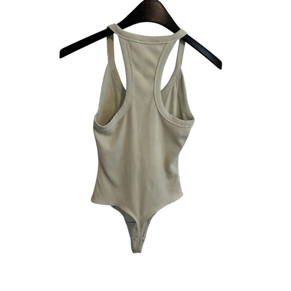 Babaton | Ribbed Bodysuit Racerback in Mint Seafoam Green Size Small Aritzia - Picture 4 of 9